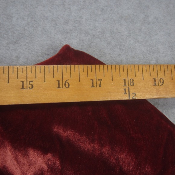 Madewell Tank Womens Small Rust Red Velvet Ruffle Cold Shoulder Spaghetti Top - Picture 11 of 13